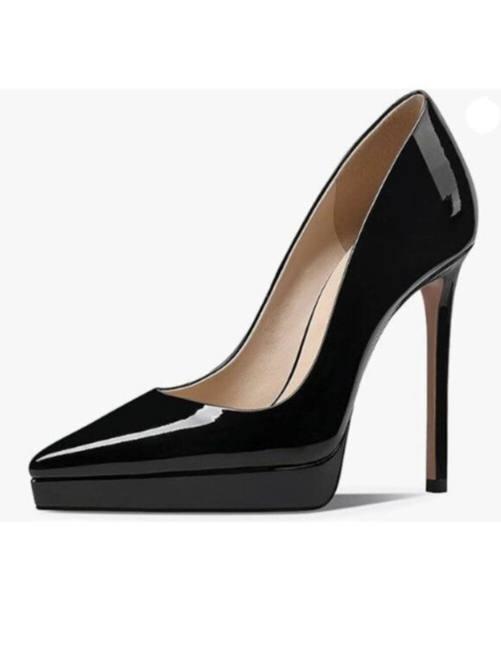 Wo Wagas Womens Classic Pump Platform High Stiletto Heels Pointy Toe Shoes Black